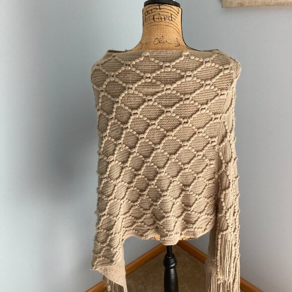 White Mark Accessories - Tan Shawl Women One Size